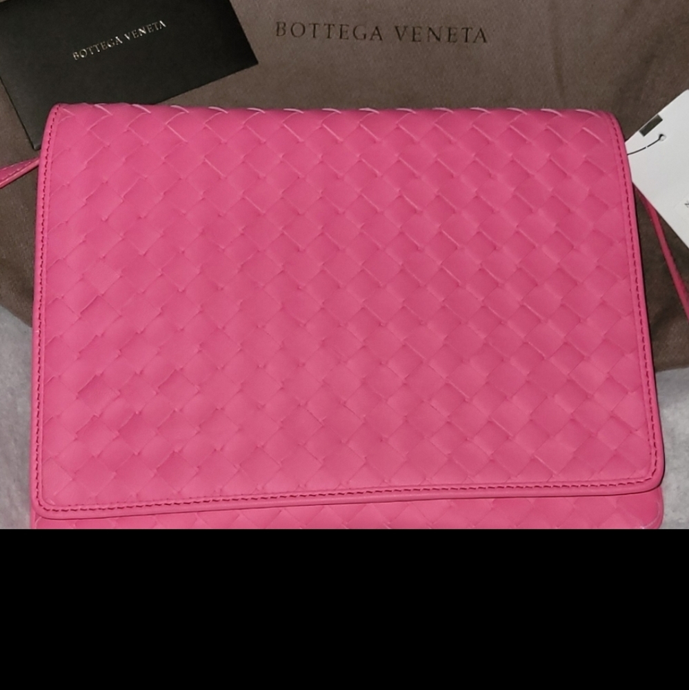 Bottega pink crossbody bag